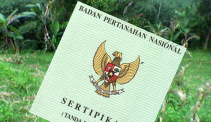 sertifikat tanah di Indonesia.