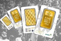 Emas batangan Antam. (Foto: Dok. Antam)