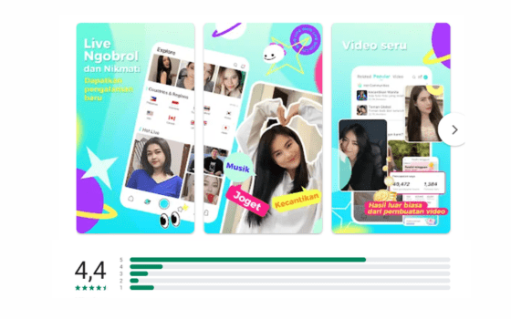 Ilustrasi salah satu aplikasi penghasil uang (Sumber foto: Bigo Live - Bigo Live)