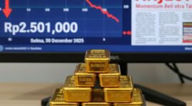 Harga Emas Antam Anjlok Rp95 Ribu, Momentum Koleksi di Level Rp2,5 Juta?