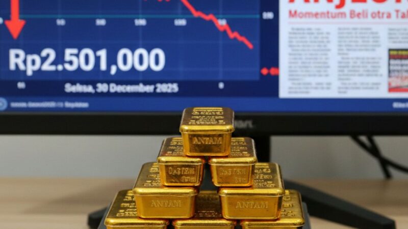 Harga Emas Antam Anjlok Rp95 Ribu, Momentum Koleksi di Level Rp2,5 Juta?