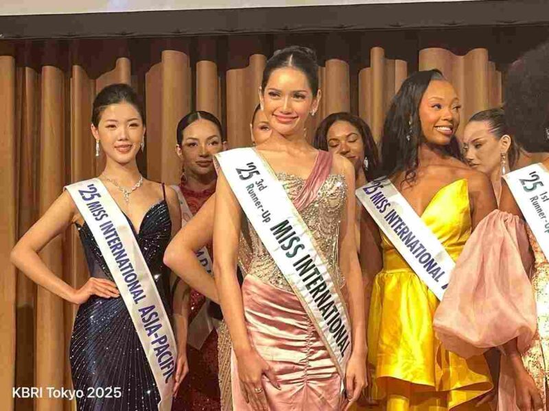 Melliza Xaviera Putri Yulian  Miss International 2025, di Tokyo (Foto: KBRI Tokyo)