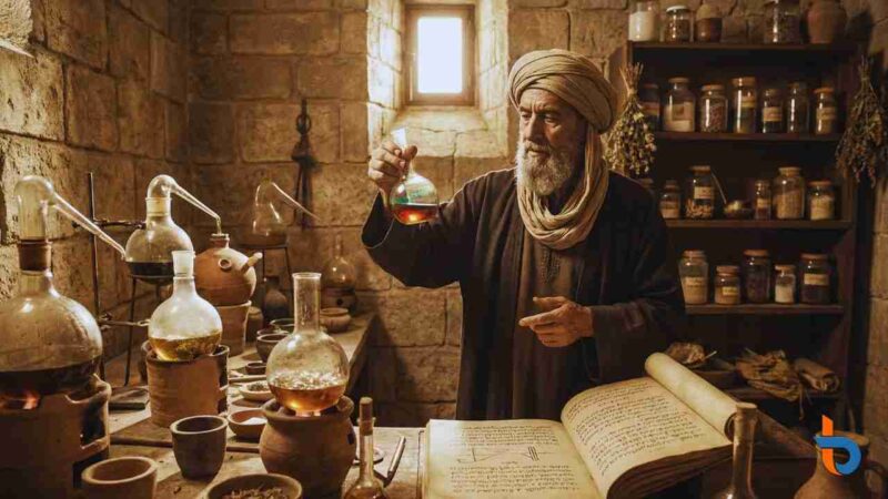 Ilustrasi. Jabir bin Hayyan: Sang Bapak Kimia yang Mengubah Dunia dari Laboratorium Kuno (Foto: gemini)