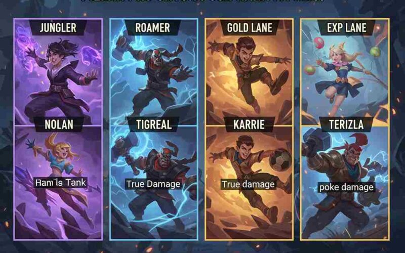 Hero Meta Terbaik Season 31 Mobile Legends: Pilihan Utama untuk Cepat Tembus Mythic (Foto: gemini)