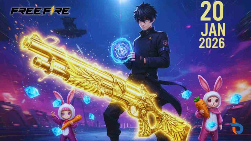 Daftar Kode Redeem FF 20 Januari 2026: Klaim Skin SG2, Bundle Jujutsu Kaisen, dan Diamond Gratis (Foto: AI/britainaja.com)