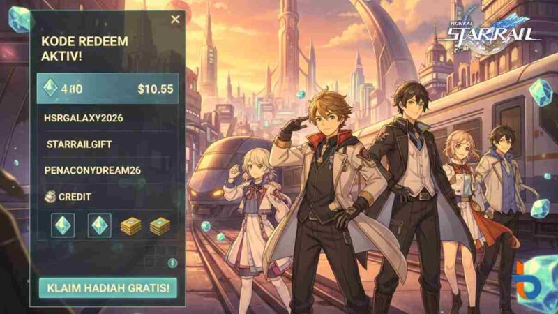 Update Kode Redeem Honkai Star Rail 20 Januari 2026: Ambil Stellar Jade Gratis (Foto: AI/britainaja.com)