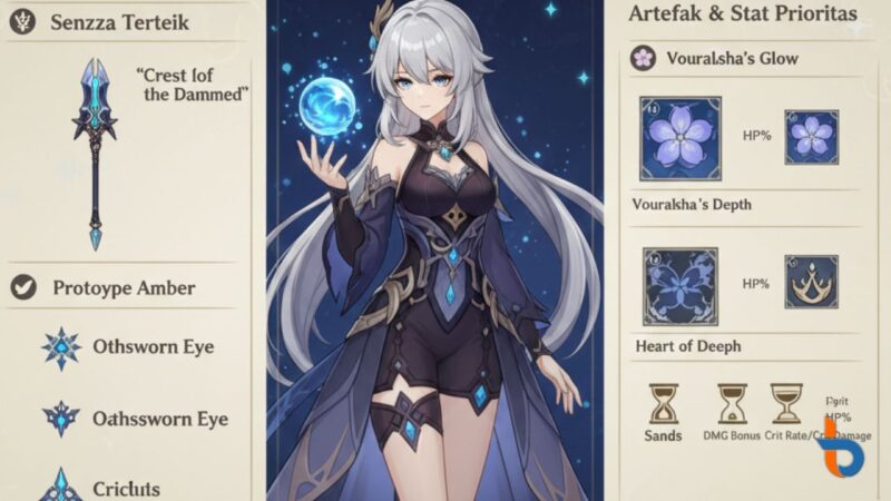 Panduan Build Columbina Genshin Impact: Dominasi Elemen Hydro di Lantern Rite 2026 (Foto: gemini/britainaja.com)