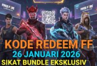 Update Kode Redeem Free Fire 26 Januari 2026: Sikat Bundle Eksklusif dan Skin Senjata Gratis!