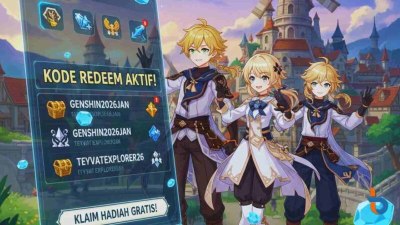 Kode Redeem Genshin Impact 20 Januari 2026: Klaim Primogems Gratis Hari Ini (Foto: AI/britainaja.com)