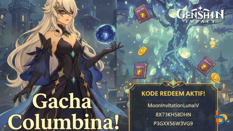 Kode Redeem Genshin Impact 23 Januari 2026: Primogem Gratis Buat Gacha Columbina! (Foto: AI/britainaja.com)