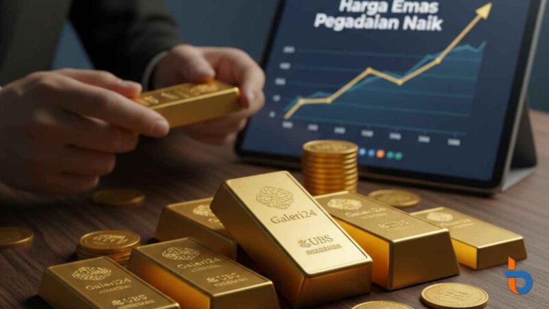 Harga Emas Pegadaian Naik Hari Ini: Cek Rincian Galeri24 dan UBS (Foto: AI/britainaja.com)