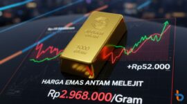 Harga Emas Antam Melejit Rp52.000, Rekor Baru di Tengah Ketidakpastian Global