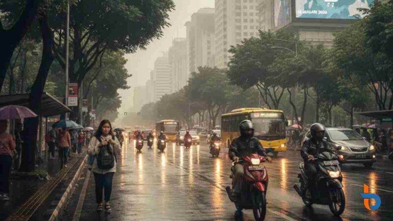 Waspada Hujan Merata di Jawa-Bali, Cek Prakiraan Cuaca Lengkap Indonesia 16 Januari (Foto: gemini/britainaja.com)