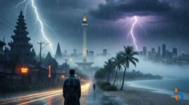 Ilustrasi. Waspada Cuaca Ekstrem 17 Januari 2026 (Foto: gemini/britainaja.com)