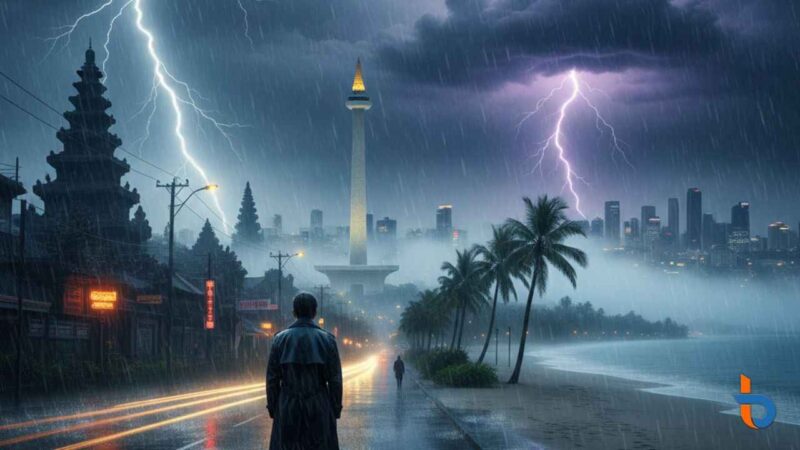 Ilustrasi. Waspada Cuaca Ekstrem 17 Januari 2026 (Foto: gemini/britainaja.com)