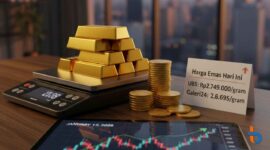 Ilustrasi. Harga Emas Hari Ini 17 Januari 2026: UBS dan Galeri24 Naik Tipis (Foto: gemini/britainaja.com)