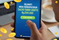Saldo DANA Gratis Rp299 Ribu, Waspada Penipuan, Jangan Asal Klik Tautan