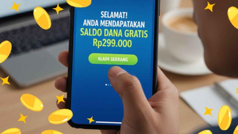 Saldo DANA Gratis Rp299 Ribu, Waspada Penipuan, Jangan Asal Klik Tautan
