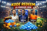Kode Redeem FC Mobile 23 Februari 2026: Amankan Pemain OVR Tinggi dan Gems Gratis (Foto: AI)