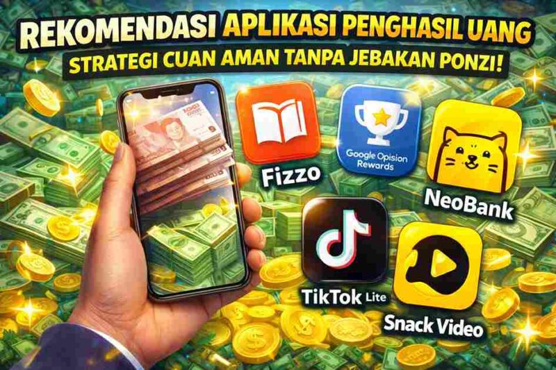 Rekomendasi Aplikasi Penghasil Uang: Strategi Cuan Aman Tanpa Jebakan Ponzi (Foto: AI)