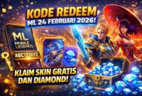 Kode Redeem ML 24 Februari 2026: Klaim Skin Gratis dan Diamond! (Foto: AI)