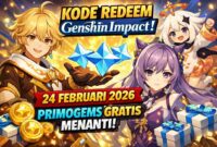 Kode Redeem Genshin Impact 24 Februari 2026: Primogems Gratis Menanti! (Foto: AI)