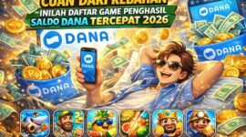 Cuan dari Rebahan, Inilah Daftar Game Penghasil Saldo DANA Tercepat 2026 (Foto: AI)