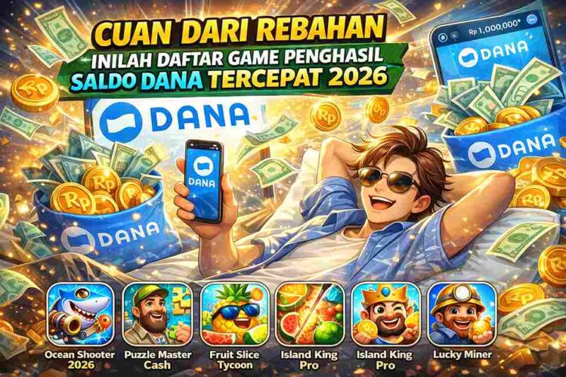 Cuan dari Rebahan, Inilah Daftar Game Penghasil Saldo DANA Tercepat 2026 (Foto: AI)