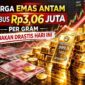 Harga Emas Antam Tembus Rp3,06 Juta Per Gram, Lonjakan Drastis Hari Ini (Foto: AI)