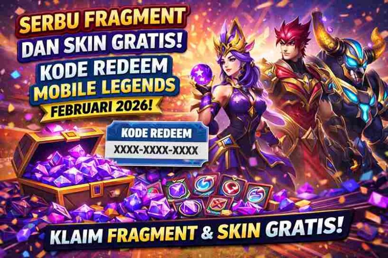 Serbu Fragment dan Skin Gratis! Kode Redeem Mobile Legends 25 Februari 2026