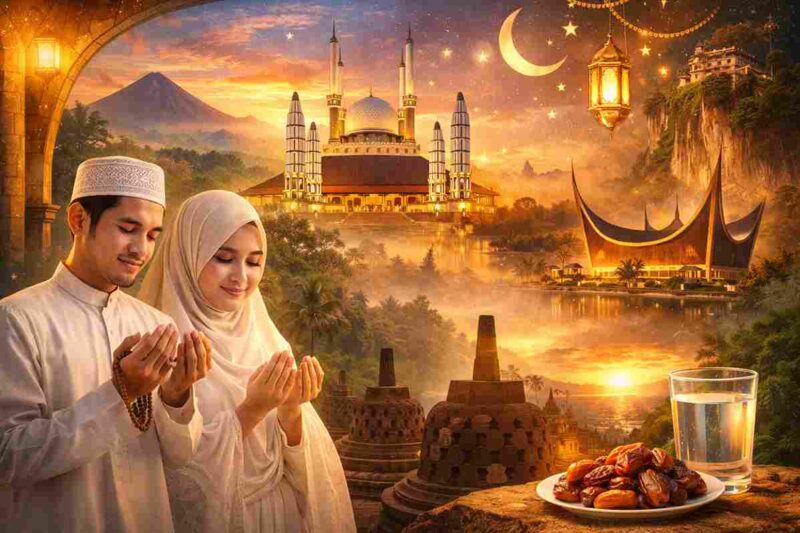 Destinasi Wisata Religi Paling Menenangkan untuk Menanti Waktu Berbuka (Foto: AI)