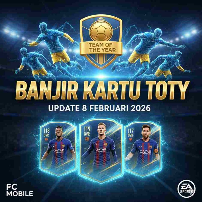 Banjir Kartu TOTY Gratis! Buruan Klaim Kode Redeem FC Mobile 8 Februari 2026 Sebelum Limit