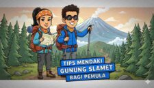 Ilustrasi Pendakian Gunung Slamet (Foto: AI)