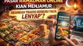 Pasar Ramadhan Online Kian Menjamur, Akankah Tradisi Berburu Takjil Lenyap? (Foto: AI)