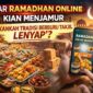 Pasar Ramadhan Online Kian Menjamur, Akankah Tradisi Berburu Takjil Lenyap? (Foto: AI)