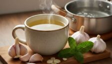 Rahasia di Balik Hangatnya Air Rebusan Bawang Putih bagi Tubuh (Foto: AI)