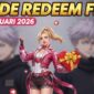 Update Kode Redeem Free Fire 13 Februari 2026: Banjir Hadiah Valentine