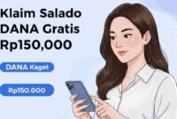 Klaim Saldo DANA Gratis Rp150.000 yang Sedang Viral Hari Ini (Foto: AI)