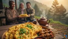 Ilustrasi Mendoan Baturraden & Sate Kelinci di Kaki Slamet (Foto: AI)