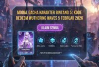 Modal Gacha Karakter Bintang 5: Cek Kode Redeem Wuthering Waves 5 Februari 2026