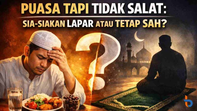Ilustrasi. Puasa Tapi Tidak Salat: Sia-siakan Lapar atau Tetap Sah? (Foto: AI)
