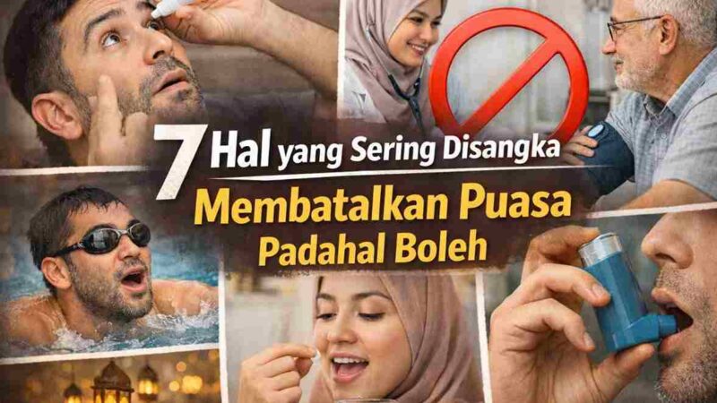 7 Hal yang Sering Disangka Membatalkan Puasa Padahal Boleh (Foto: AI)