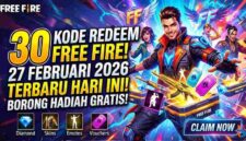30 Kode Redeem Free Fire 27 Februari 2026 Terbaru Hari Ini, Borong Hadiah Gratis! (Foto: AI)