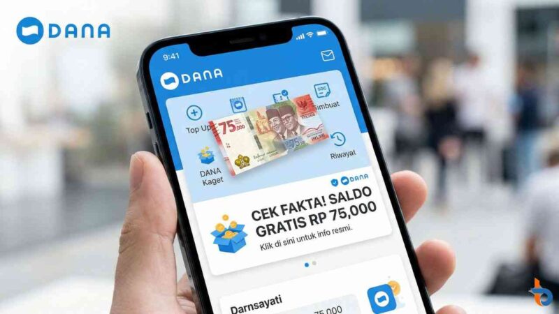 Buru Saldo DANA Gratis Rp 75.000? Simak Fakta di Balik Link Viral Hari Ini (Foto: AI)