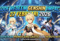 Tabungan Gacha! Kode Redeem Genshin Impact Aktif 27 Februari 2026, Jangan Sampai Limit! (Foto: AI)