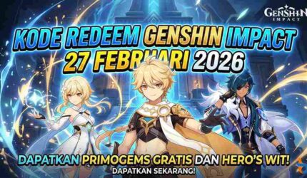 Kode Redeem Genshin Impact 27 Februari 2026