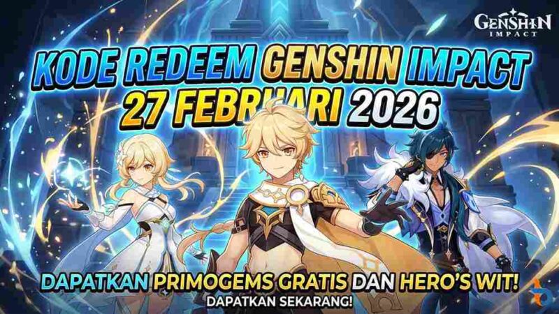 Tabungan Gacha! Kode Redeem Genshin Impact Aktif 27 Februari 2026, Jangan Sampai Limit! (Foto: AI)