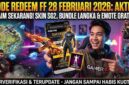 Buruan Amankan! Kode Redeem FF 28 Februari 2026: Ada Skin SG2 dan Bundle Langka Menantimu (Foto: AI)