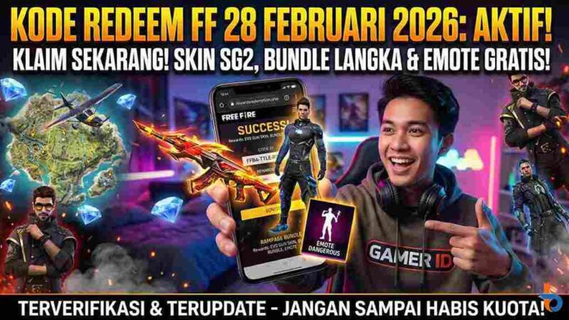 Buruan Amankan! Kode Redeem FF 28 Februari 2026: Ada Skin SG2 dan Bundle Langka Menantimu (Foto: AI)