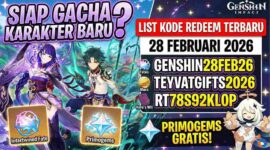 Siap Gacha Karakter Baru? Cek List Kode Redeem Genshin Impact Terbaru 28 Februari 2026 (Foto: AI)